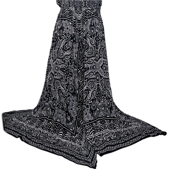 Bila Boho Printed Handkerchief Sz L Sleeveless Maxi Dress - Picture 12 of 12